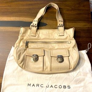 Marc Jacobs beige and silver hardware bag